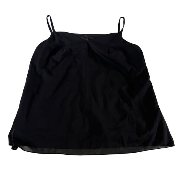 Black Plus Size Layered Cami Tank Top Sz 20W Capsule Wardobe Minimalist - Picture 1 of 7
